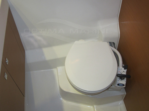 Marine Toilet with Manual Seawater Flush - Before