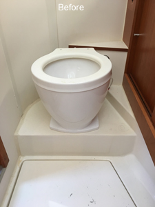 Marine Toilet Electic Seawater Flush - Before